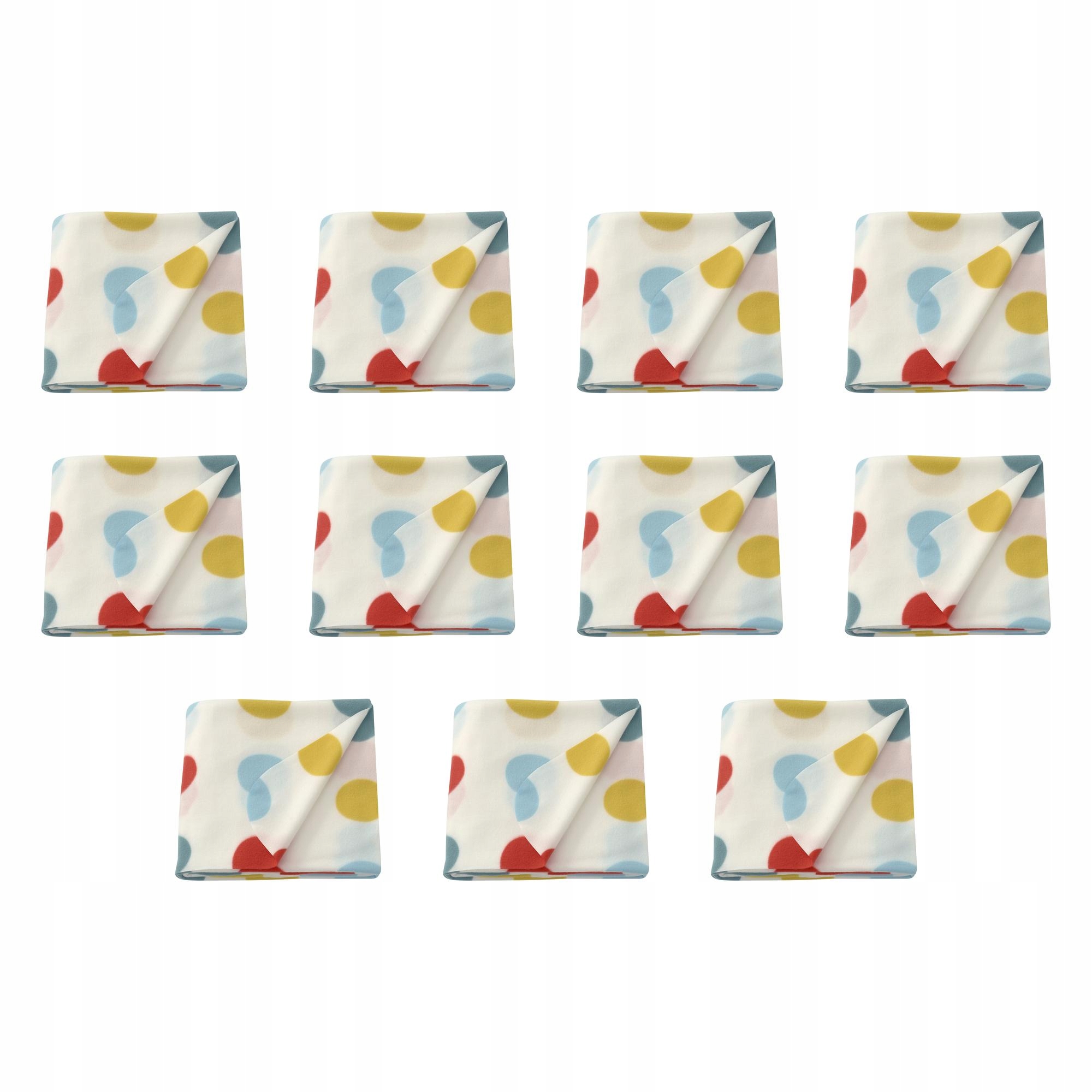 11 ks Vícebarevný pléd s puntíky 120 x 160 cm Bruksvara