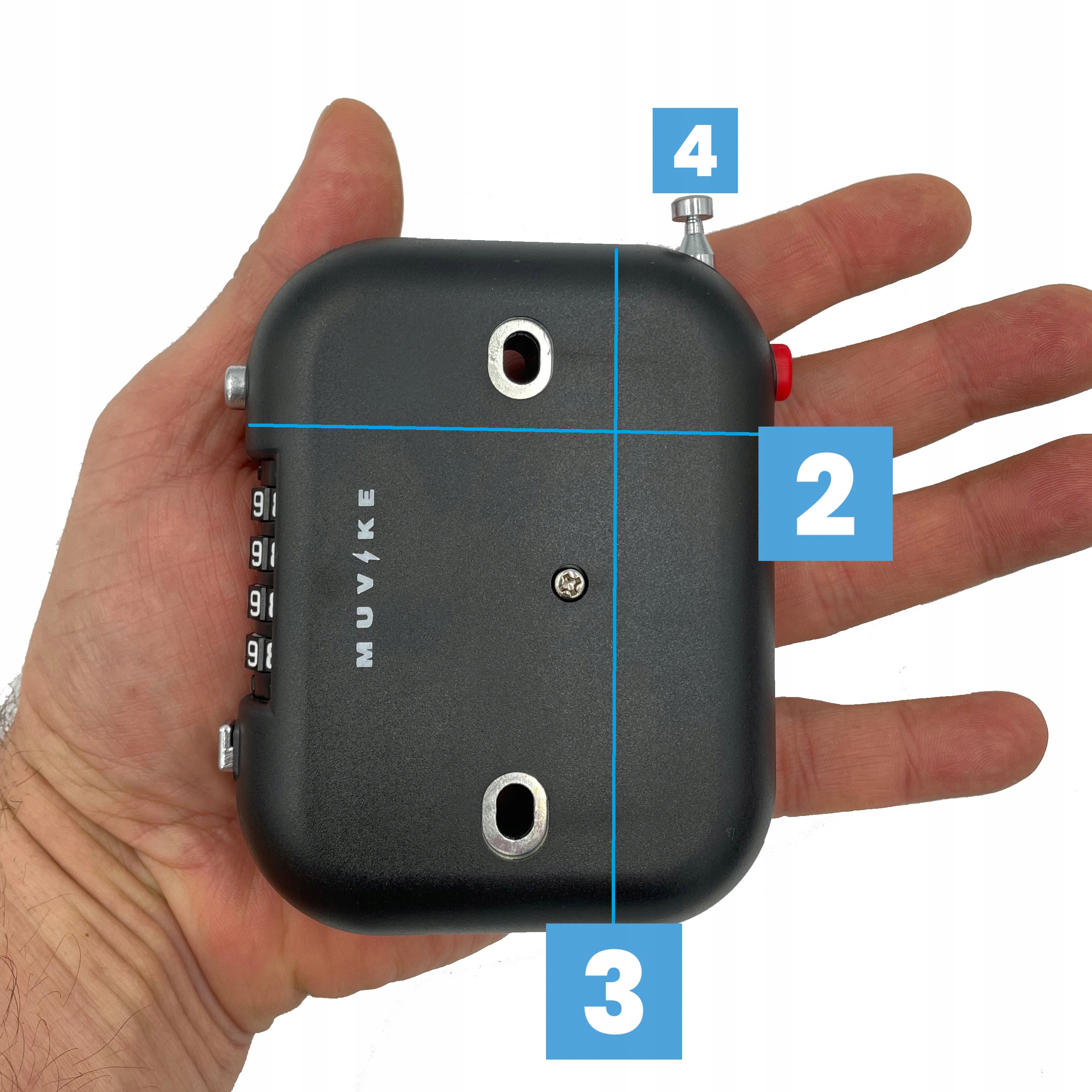 ZAPIĘCIE ROWEROWE LINKA ZWIJANA ZAPIĘCIE DO ROWERU SZYFR MUVIKE AUTO FLEX Średnica 2.5 mm