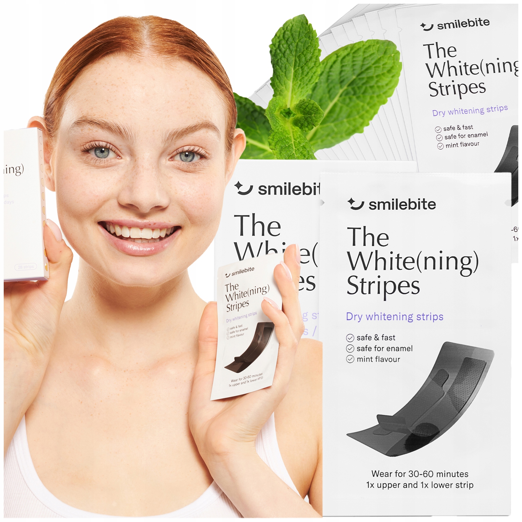 PASKI WYBIELAJĄCE zęby THE WHITE(NING) STRIPES SMILEBITE