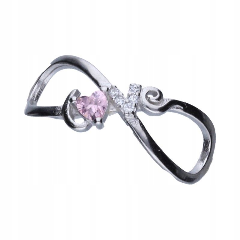 Přívěsek na náramky stříbro 925 zirkony bílé růžové 0.92 g jako dárek