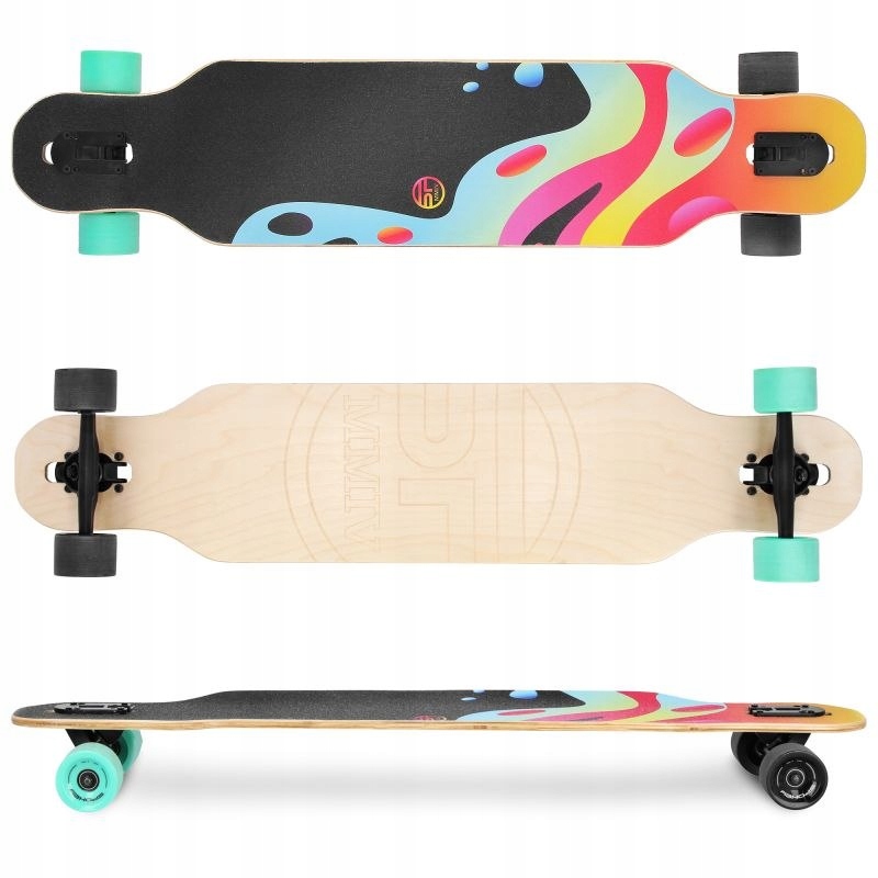 Skateboard freeride longboard Spokey longbay pro 9