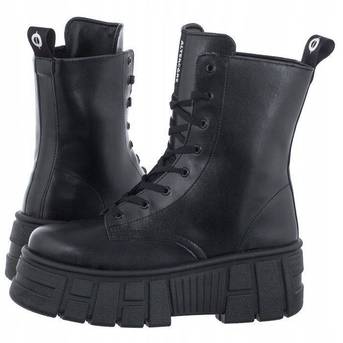 Buty Damskie Bikery Altercore Bastian Black Czarne