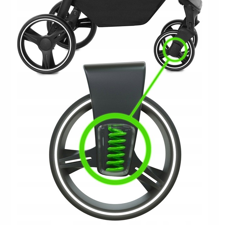 Wózek spacerowy Carrello Bravo Plus Jet Black 2023 Model Bravo CRL-5515