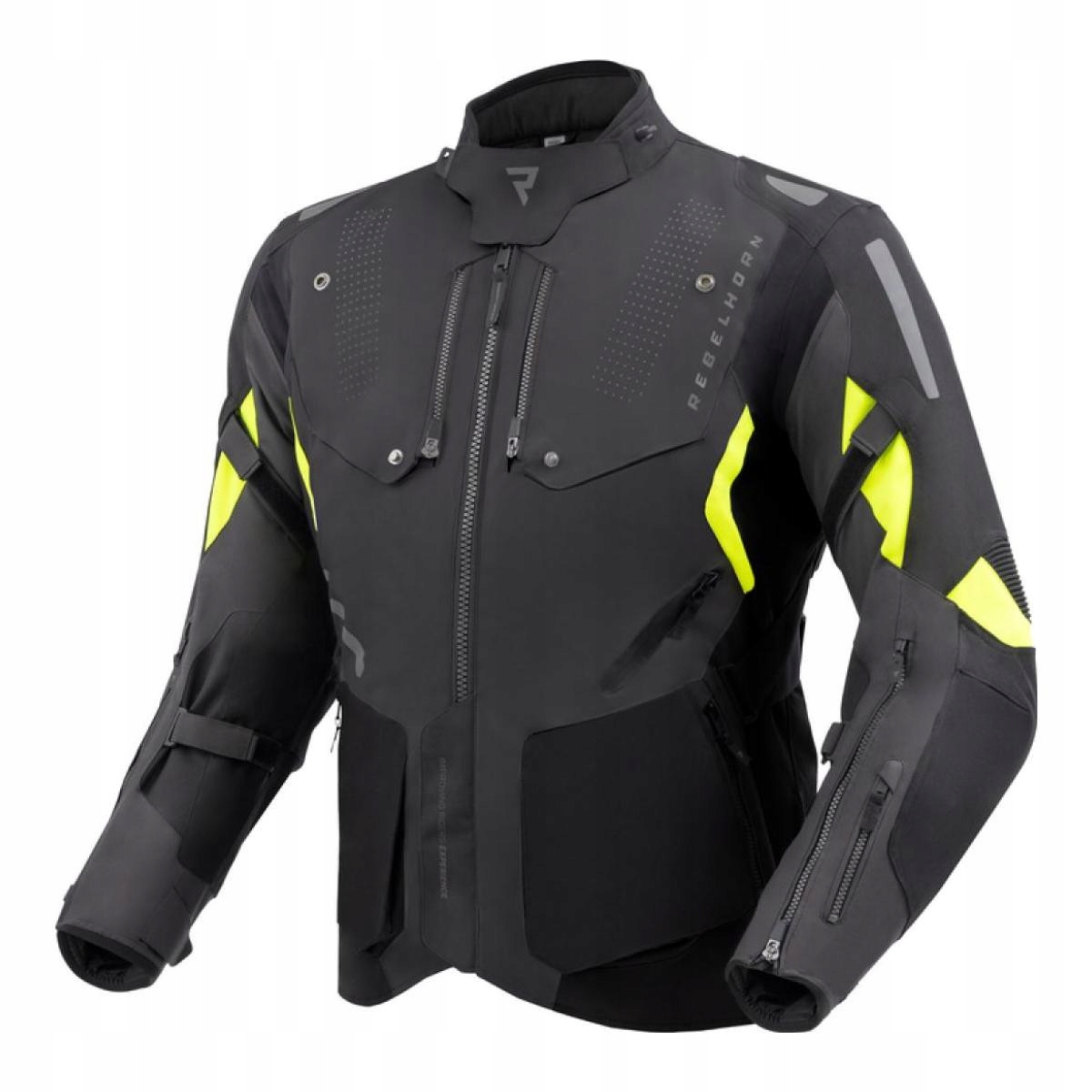 Textilná bunda Rebelhorn Hiker IV čierna/Antracit/Žltá fluo Veľkosť 2XL