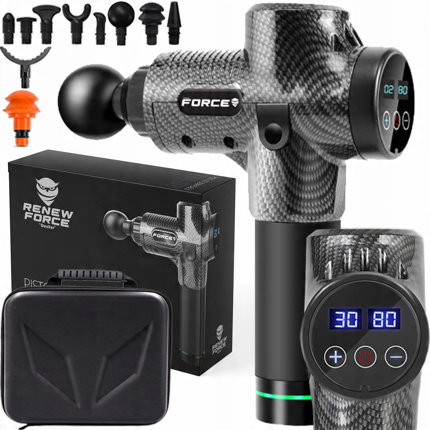

Pistolet Do Masażu Mocny Masażer Massage Gun Pro
