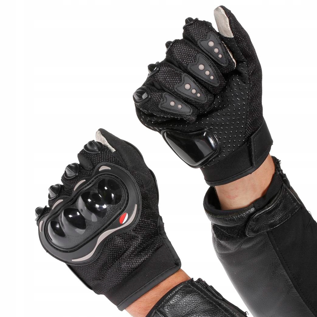 RĘKAWICE MOTOCYKLOWE LEKKIE PRZEWIEWNE KRÓTKIE L Rozmiar L