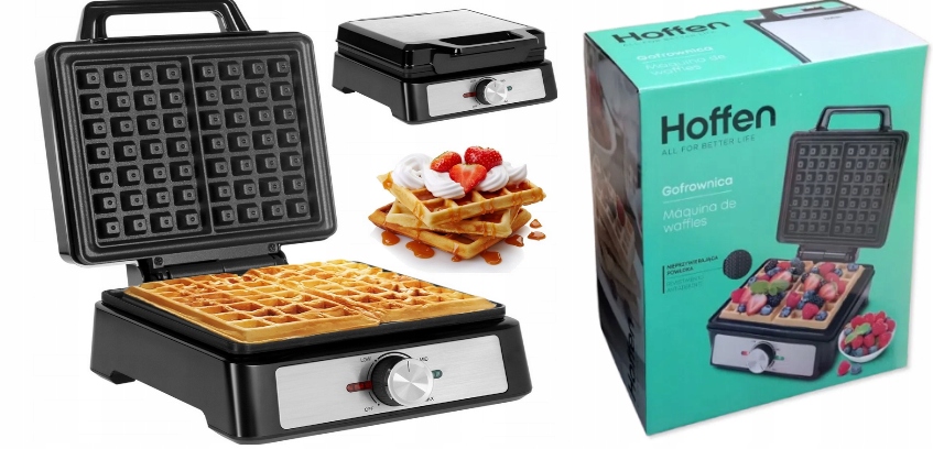 Gofrownica Hoffen Hff 1600 W srebrny