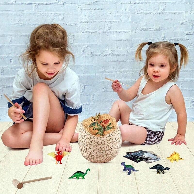 SKAMIELINA JUMBO JAJKO DINOZAURA Z 12 FIGURKAMI WYKOPALISKA MAŁY ARCHEOLOG Marka NORIMPEX
