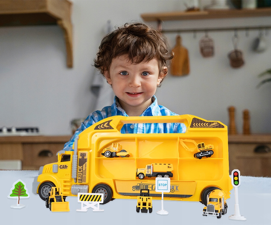 OGROMNY TIR LAWETA 45CM BUDOWLANE RESORAKI Z WYRZUTNIĄ AUTEK CIĘŻARÓWKA XXL Marka Stator