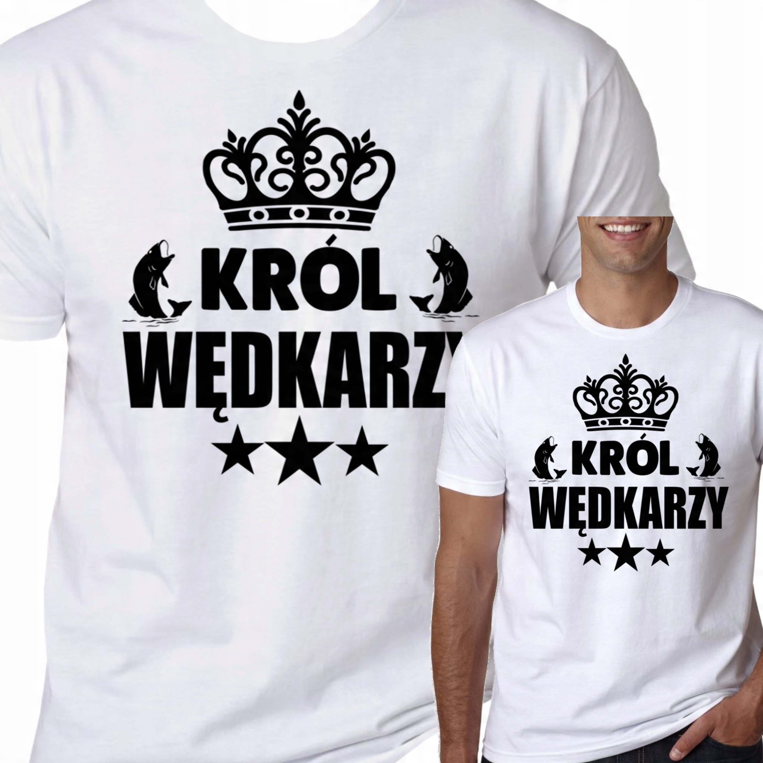 

T-Shirt Koszulka Wędkarska Na Ryby Prezent XL 1042