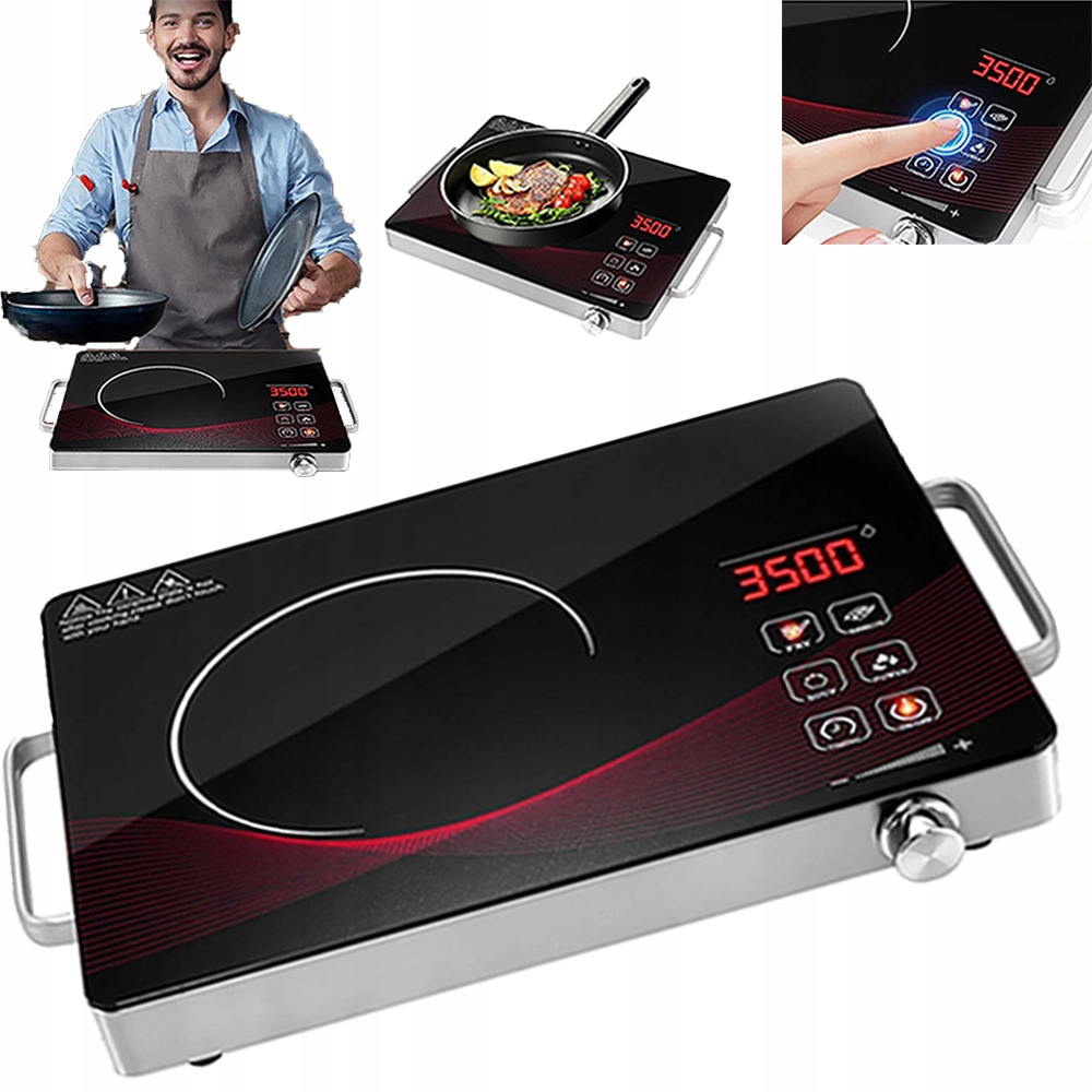 Przenośna Kuchenka Indukcyjna Na Podczerwień Ze Stali Nierdzewnej 4 Tryby