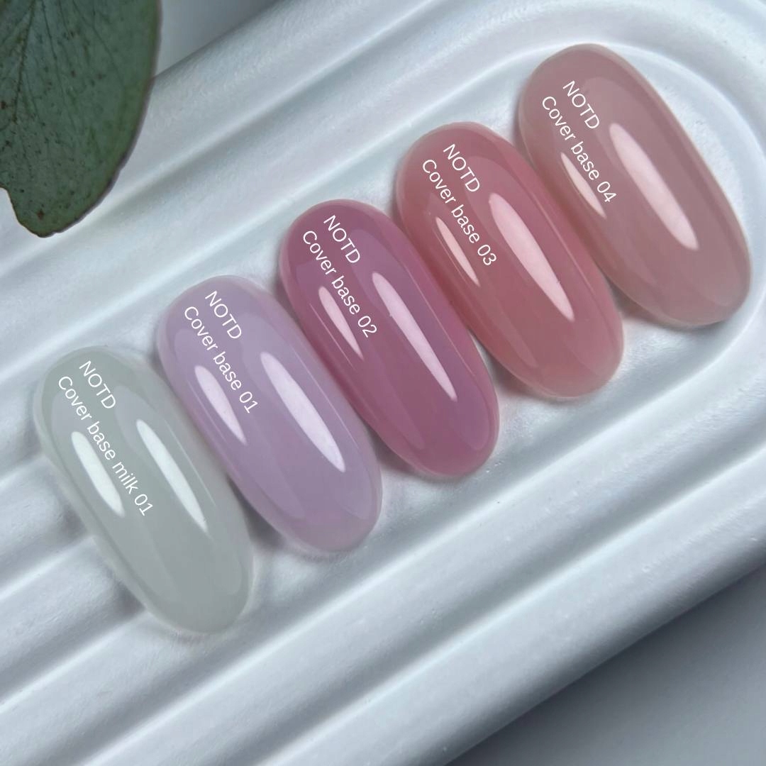 NOTD Cover base NEW 01 - półprzezroczysta delikatno-różowa baza 30 ml Pojemność 30 ml