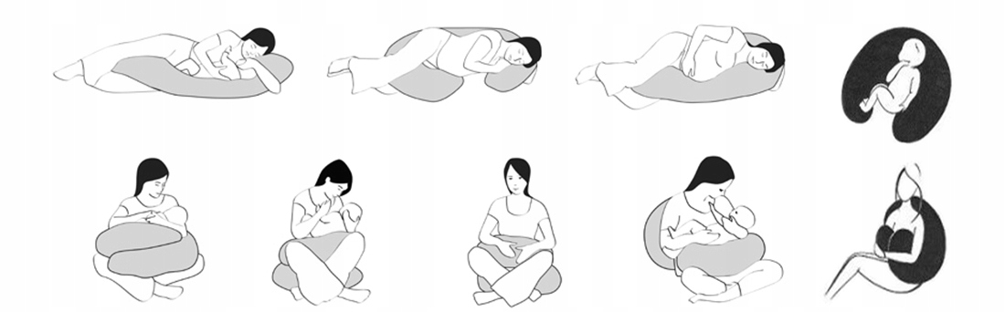 PODUSZKA DLA KOBIET W CIĄŻY C MOCNO WYPCHANA W1 Rodzaj do spania