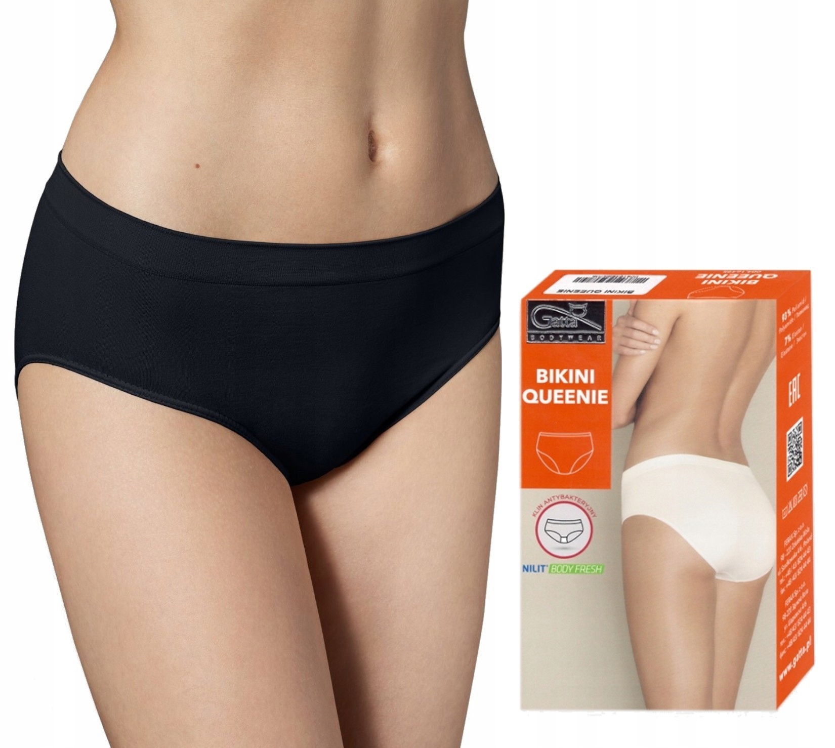 

Gatta Bikini Queenie damskie majtki Czarny r. L