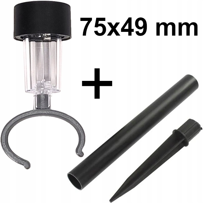 LAMPA LAMPKA SOLARNA LED na STELARZ RAMĘ BASENU Bestway Intex KLIPS 75x49mm