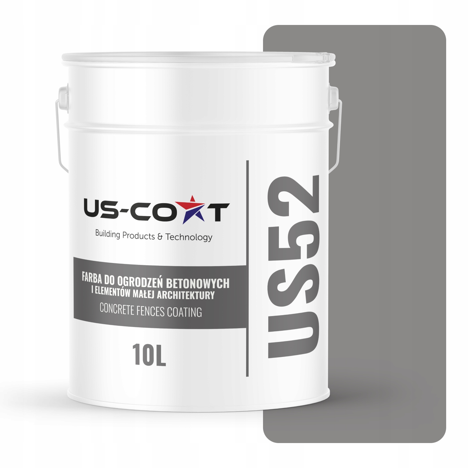 Farba Na Betón, Plotové Brány, Vonkajšia, 10 L, Šedá Oceľová, F265