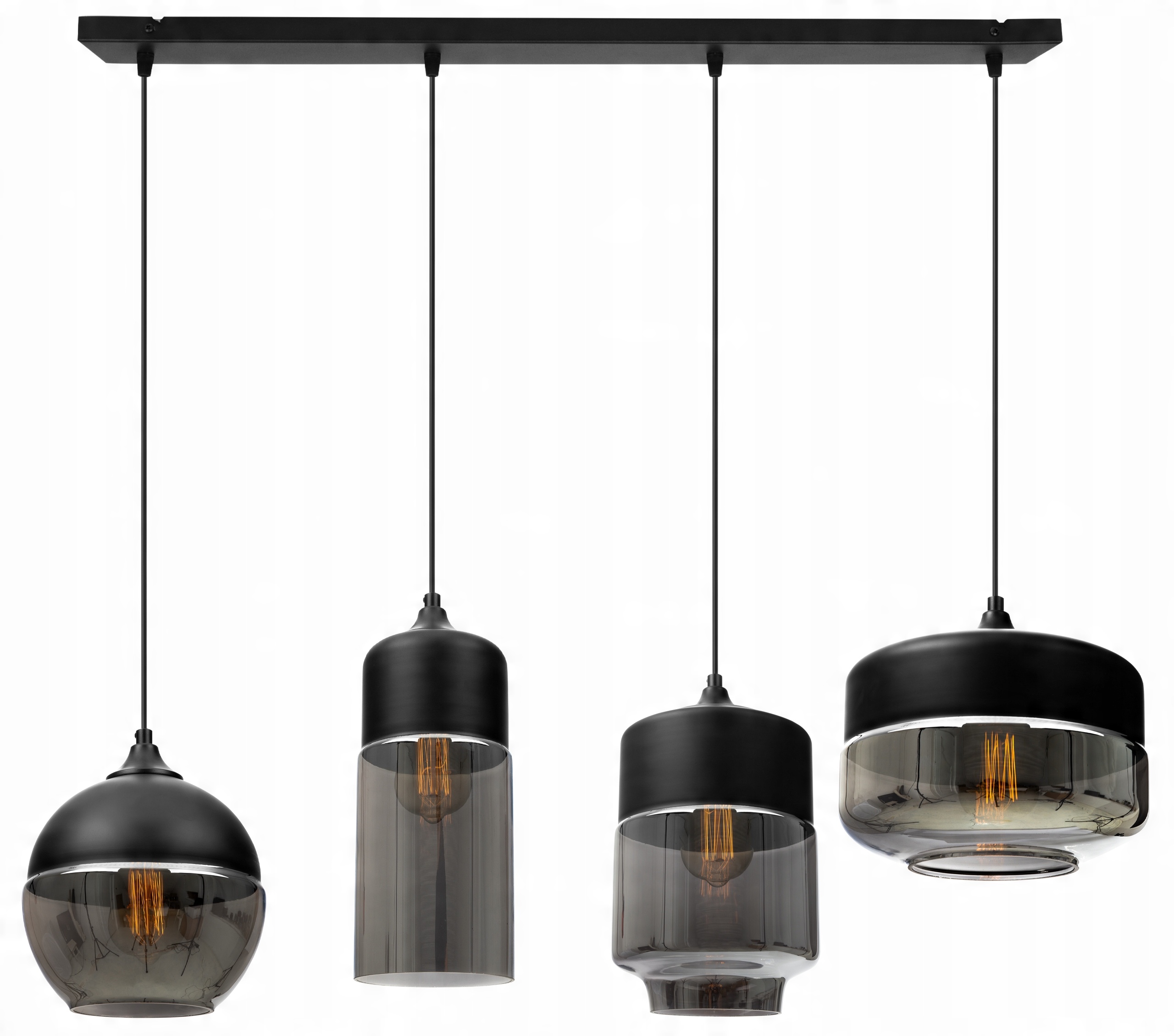

Lampa Sufitowa Wisząca Plafon Szklany Klosz Led