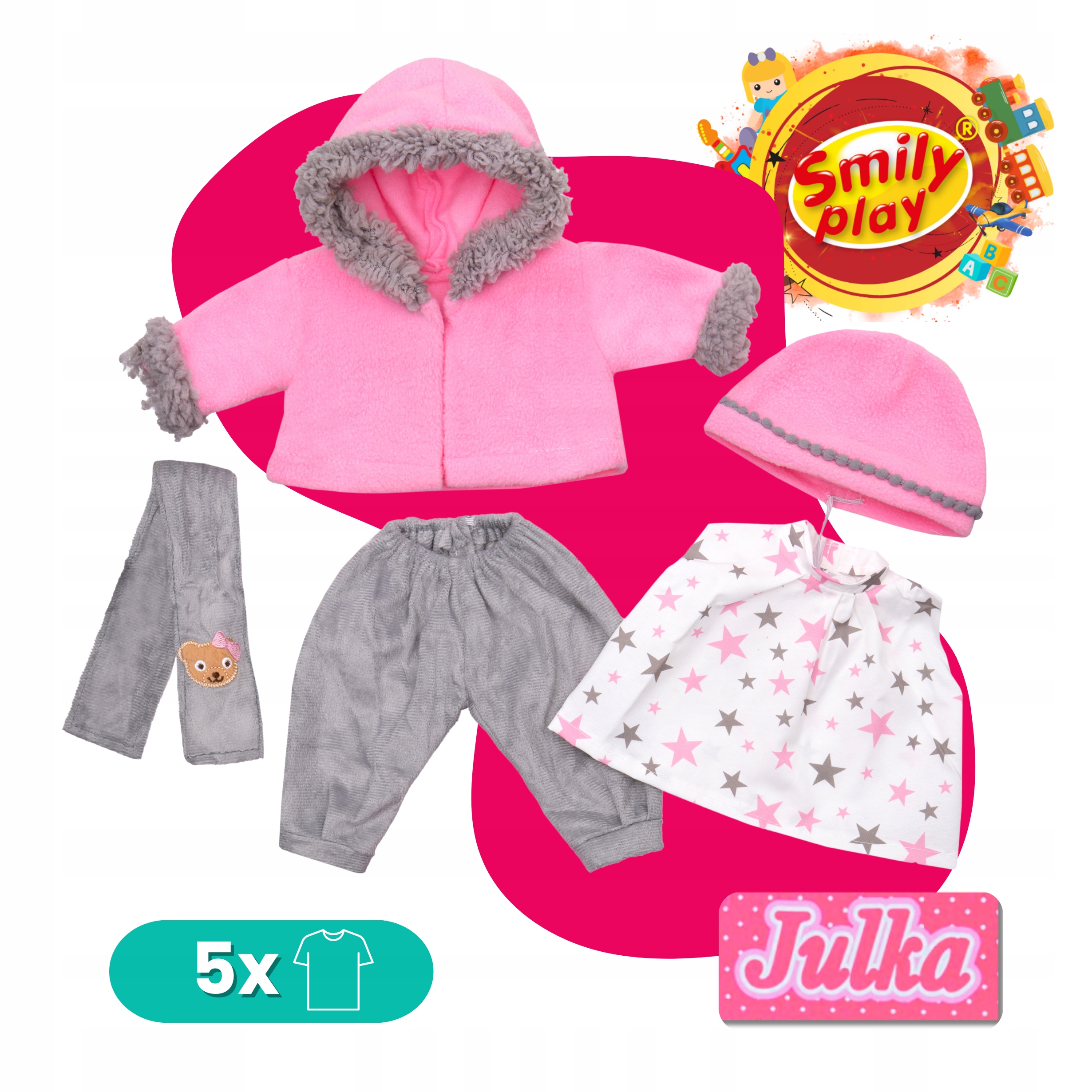 Julka Lalka bobas duża jak żywa Smily Play uczy śpiewa opowiada PL/ENG 41cm Bohater / Bajka brak