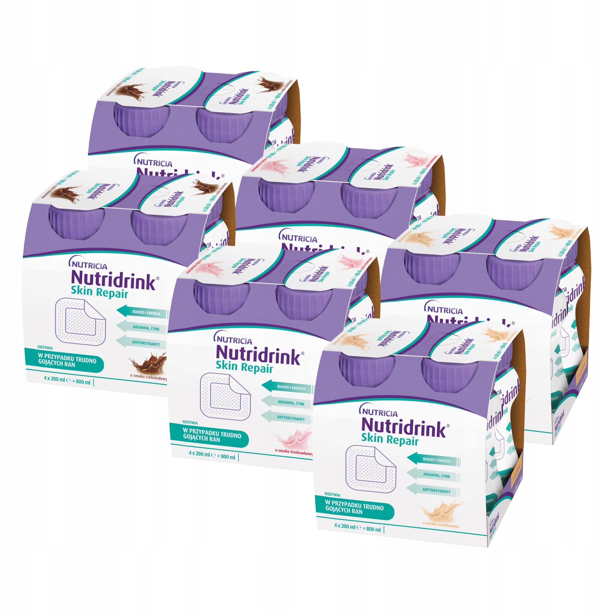 Nutridrink Skin Repair MIX Smaków Zestaw 24x200 ml