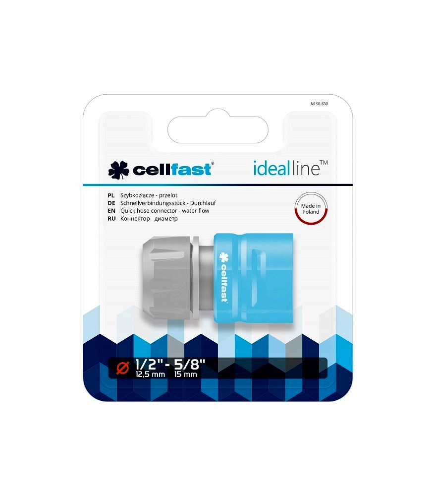 

Szybkozłącze Przelotowe 1/2-5/8" Cellfast