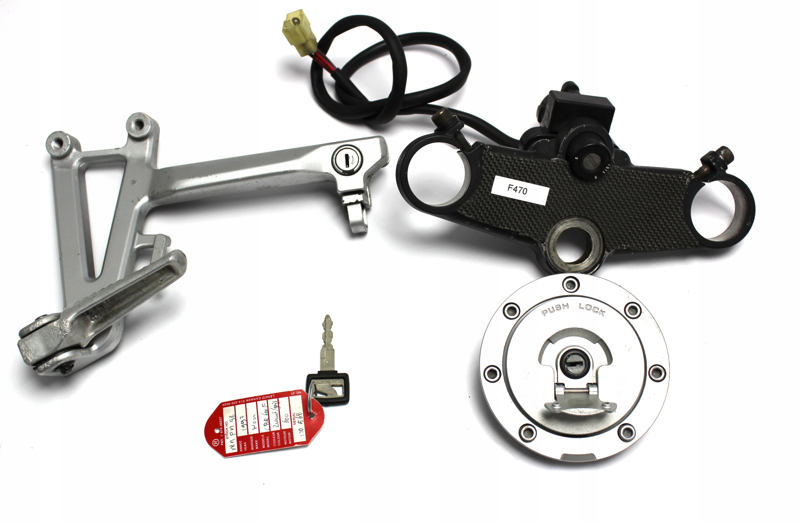 HONDA CBR 600 F3 9798 STACYJKA KLUCZYK WLEW ZAMEK za 289 zł z Kamieńsk