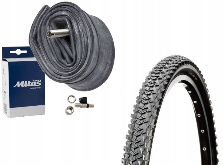 Opona 24 x 1,95 Cst C-1391 czarna Dętka Rubena Mitas DV-40mm