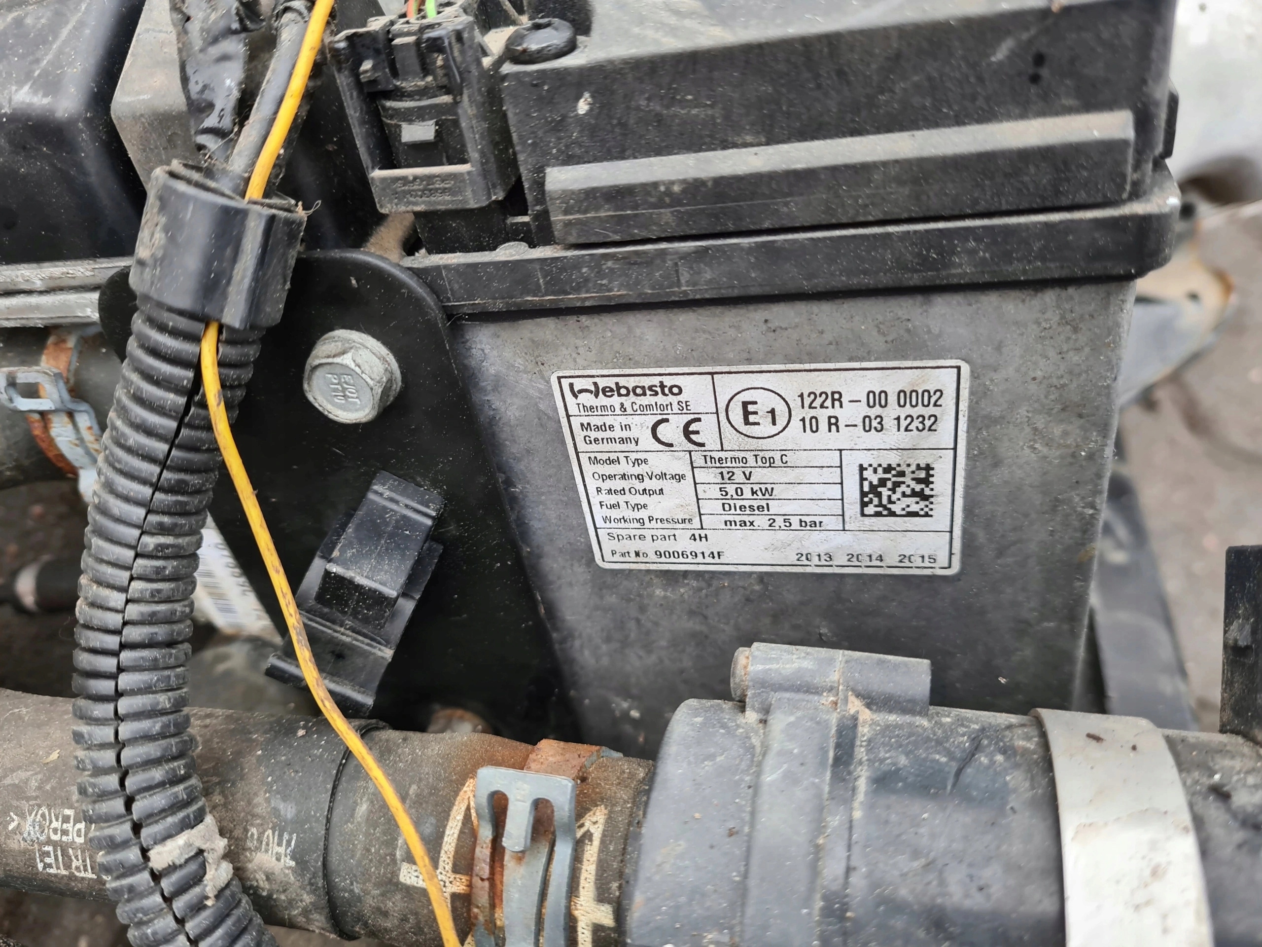 Стоянковий обігрівач WEBASTO 9006914F VW T5