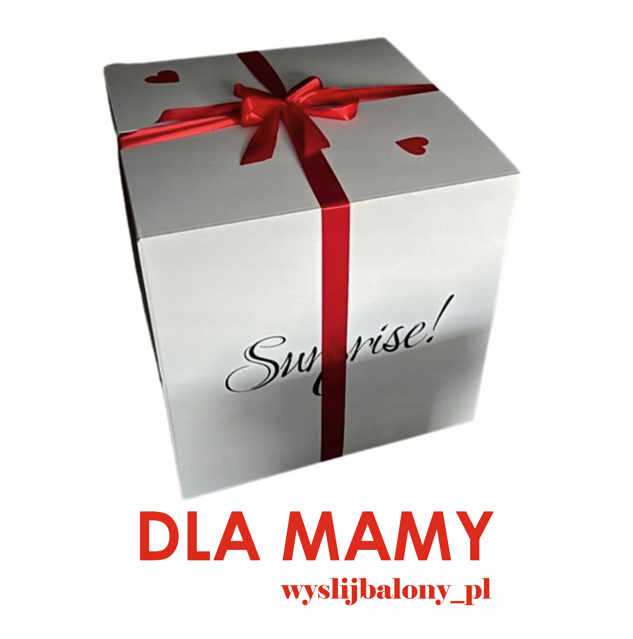 Balony z helem Pudło box Dzień Matki Urodziny Mamy wyslijbalony
