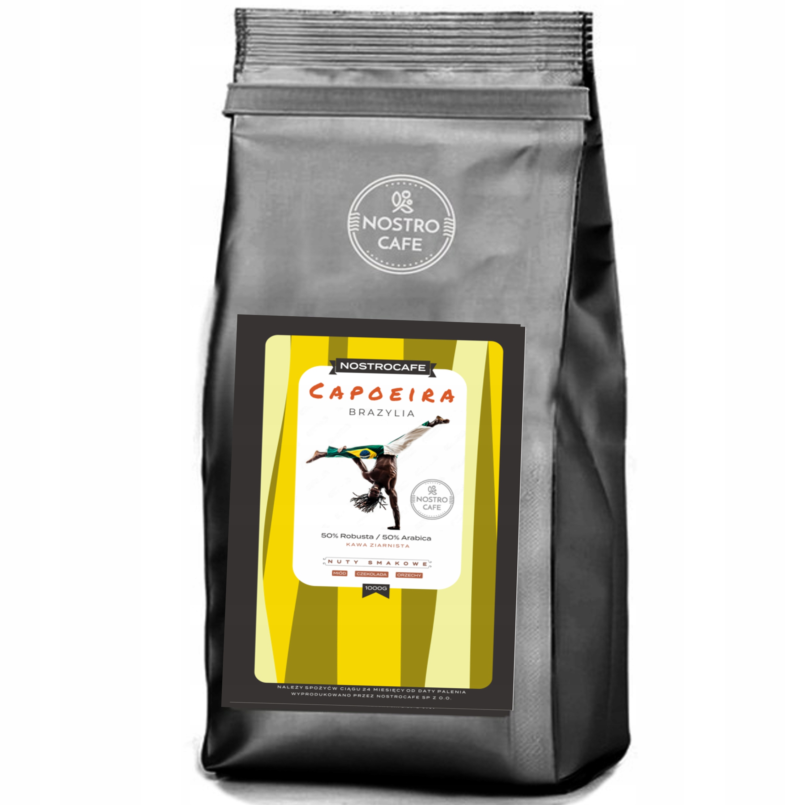 Levně Čerstvě Pražená Káva 1 kg Brazílie Capoeira