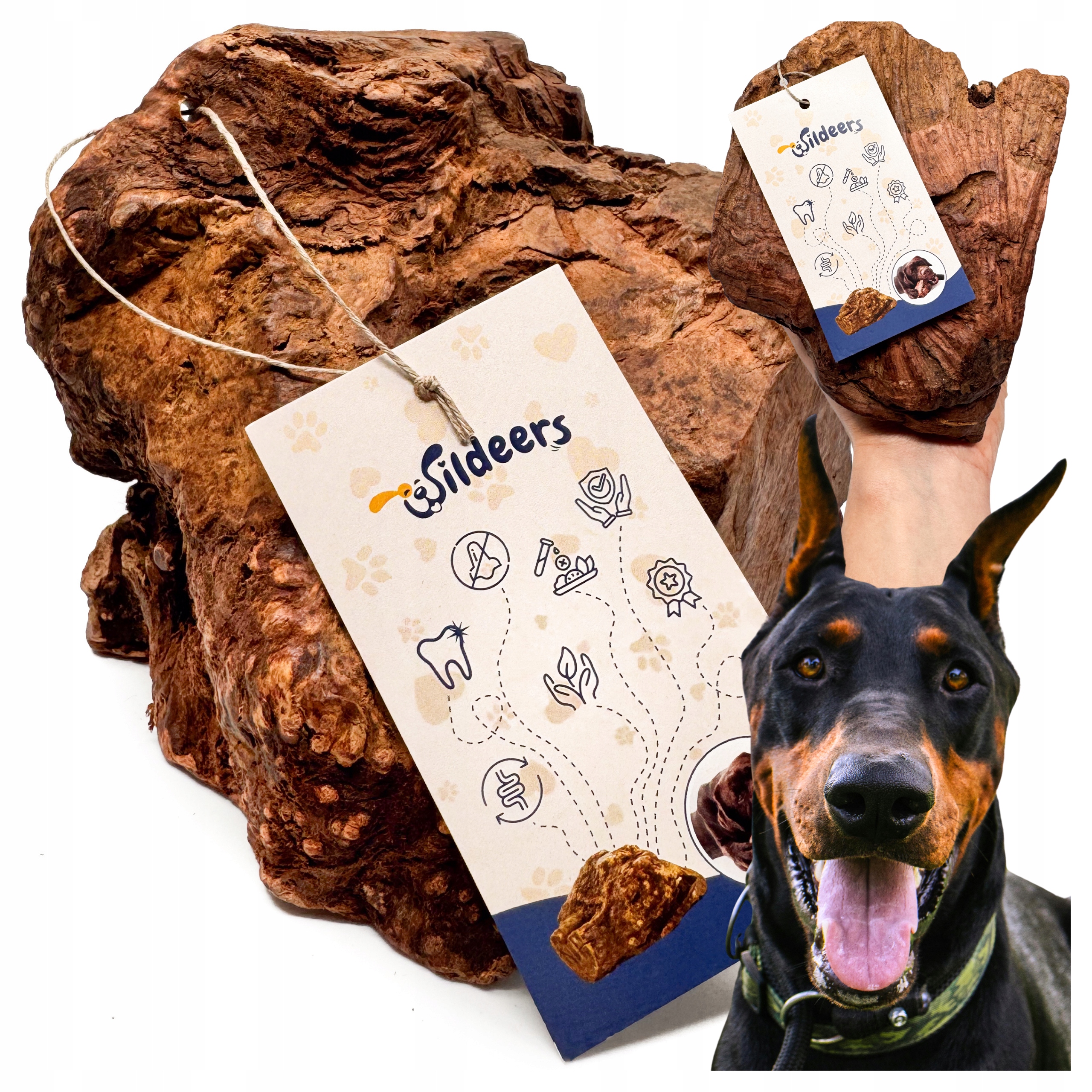 Levně Velký Vřesový Kořen XL 625 g Pro Psa Na Kousání Na zubní kámen Premium