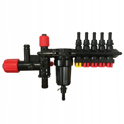 ROZDZIELACZ ZAWÓR 5 SEKCJE + MANOMETR OPRYSKIWACZA Producent części Polimer