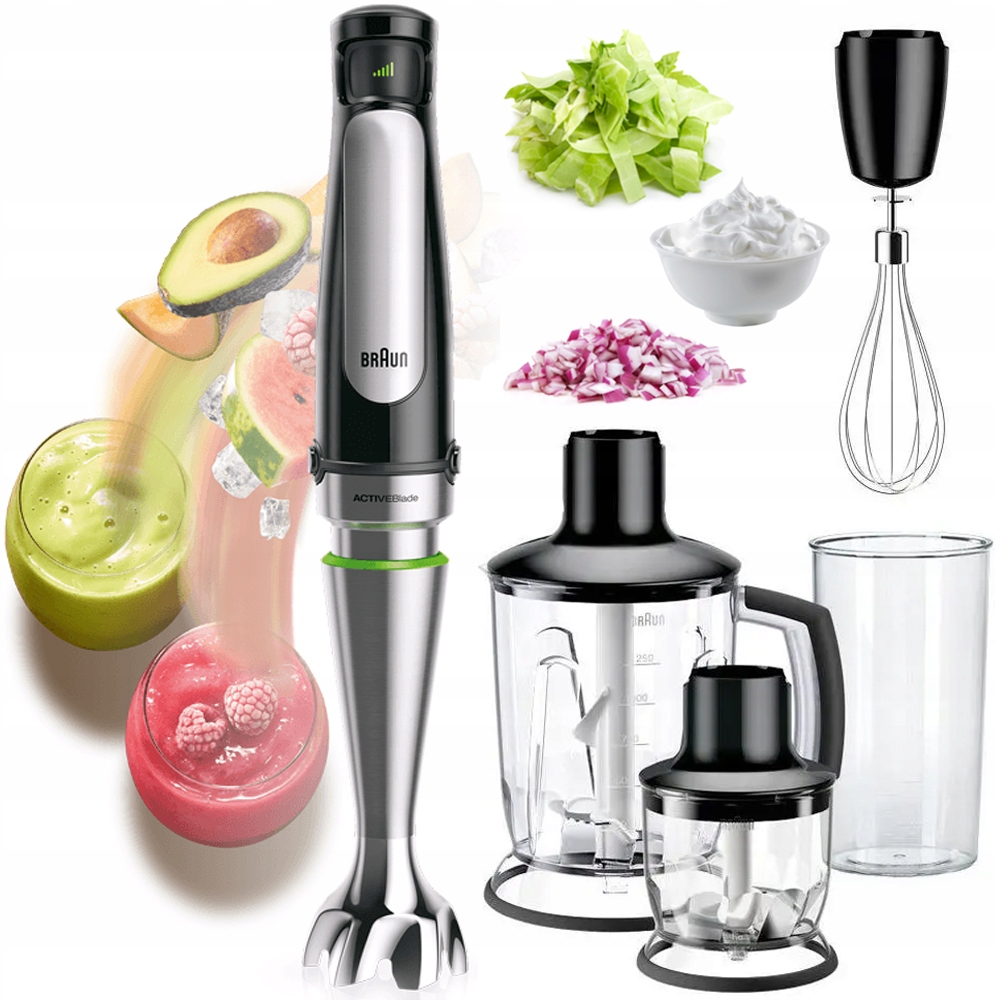 Tyčový mixér Braun MultiQuick 7 MQ7045 Krájač Koncovka na šľahanie