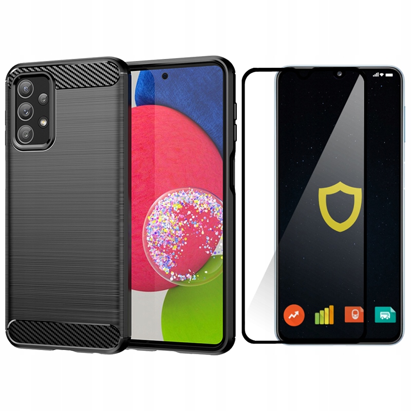 

Etui Pancerne Carbon Do Galaxy M23 5G Szkło