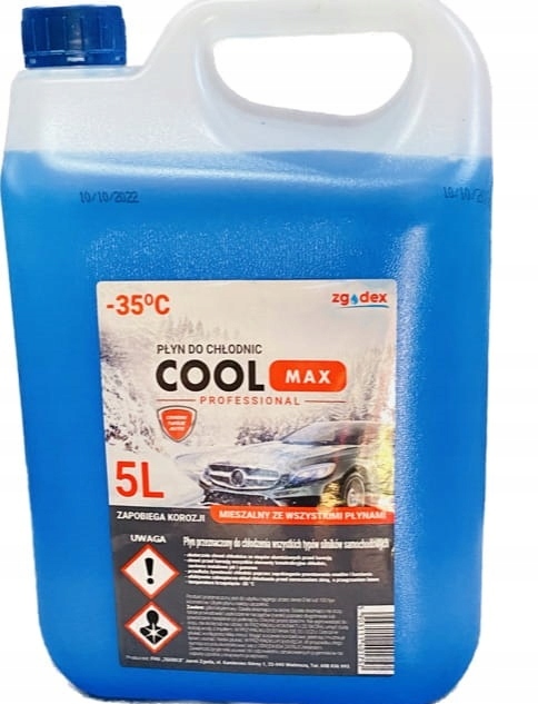 Płyn Do Chłodnic Chłodniczy CoolMax 5L Mieszlany Niebieski