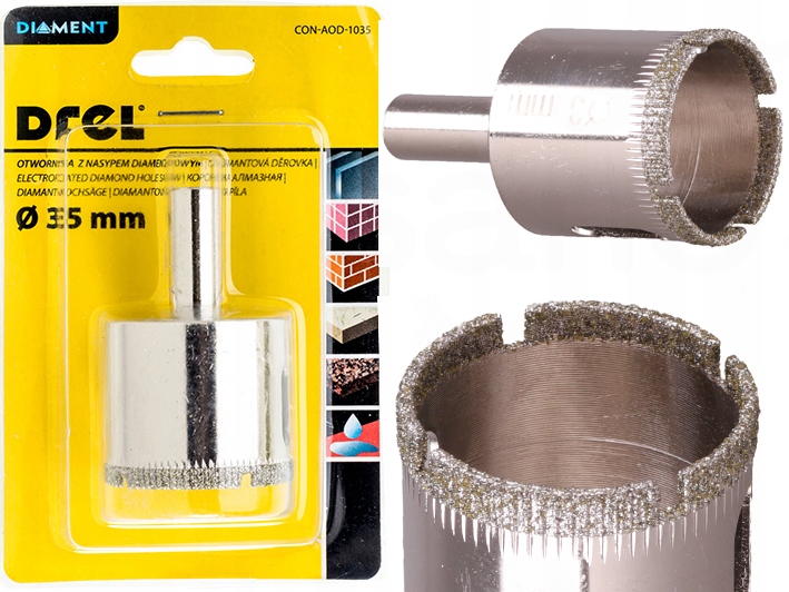 OTWORNICA DIAMENTOWA 35 mm KORONKA DO GRESU PŁYTEK