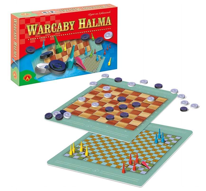 GRA PLANSZOWA ALEKSANDER WARCABY HALMA 0504