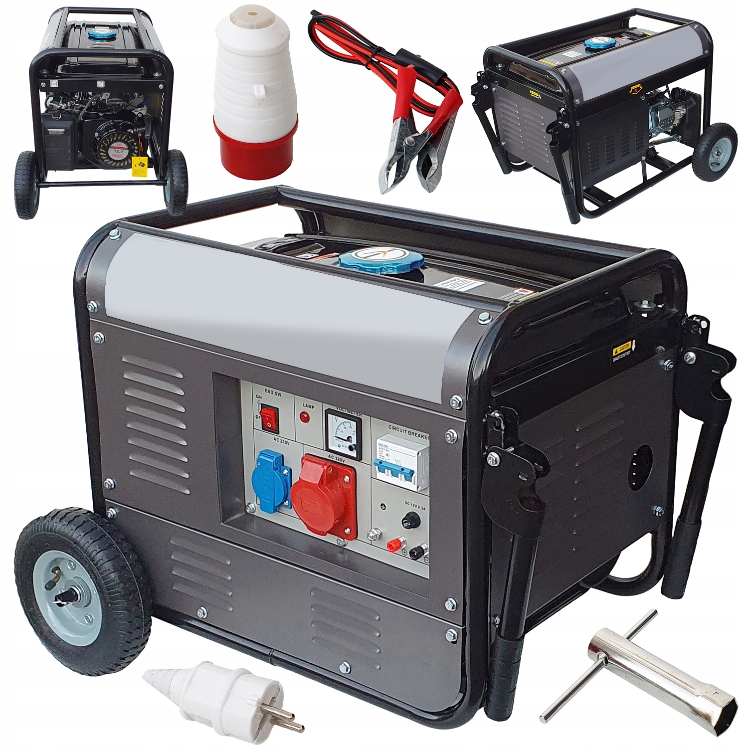 Agregat prądotwórczy przenośny trójfazowy 2800 W benzyna • Cena, Opinie ...