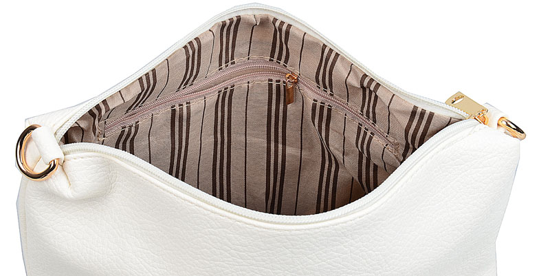 ANDREA MASSI TOREBKA damska pojemna worek A4 2w1PASEK DESIGN AŻUROWY Wzór dominujący inny wzór