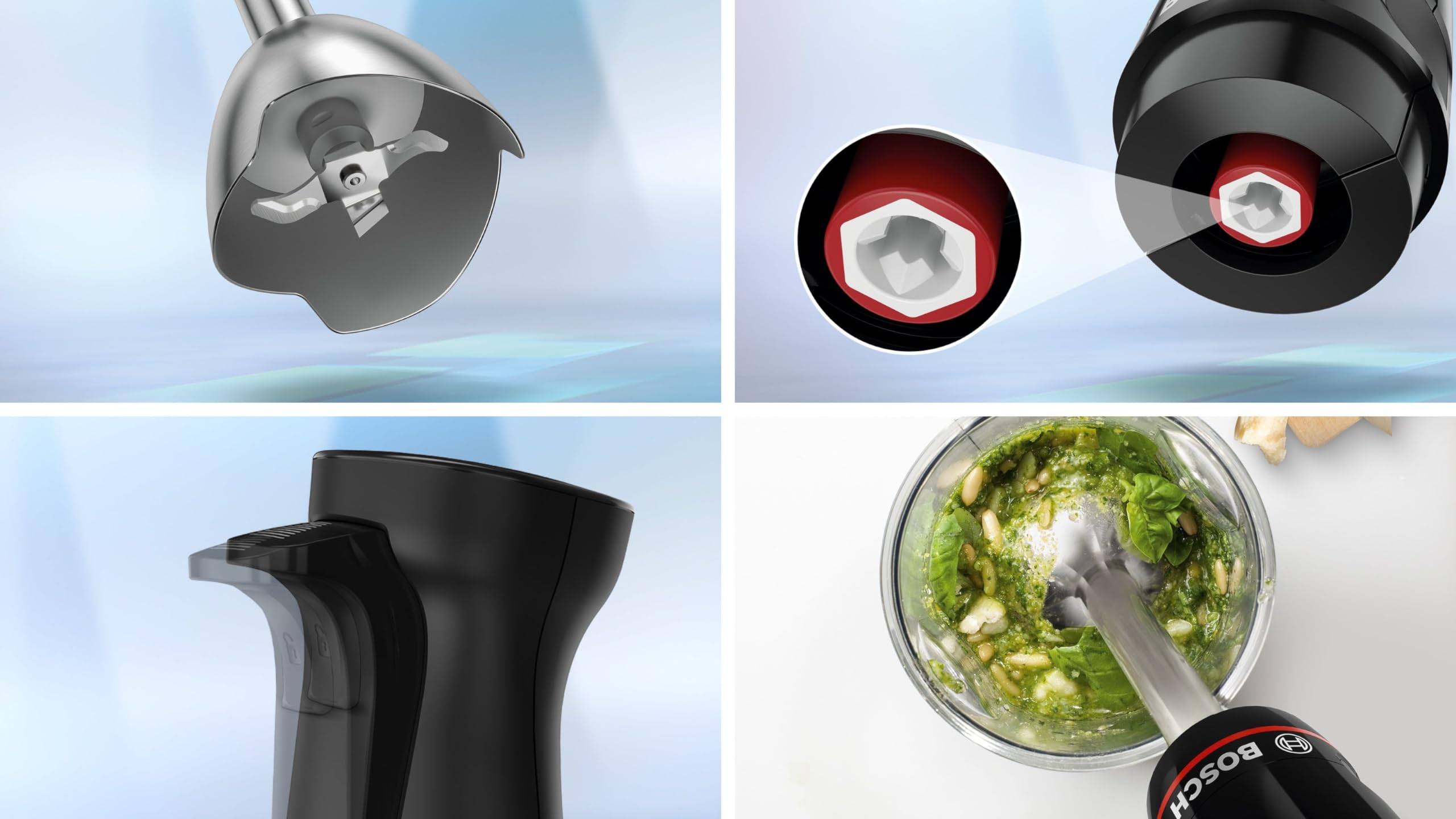 BOSCH Blender Ręczny ErgoMaster 1000W System QuattroBlade Akcesoria — miniatura 9