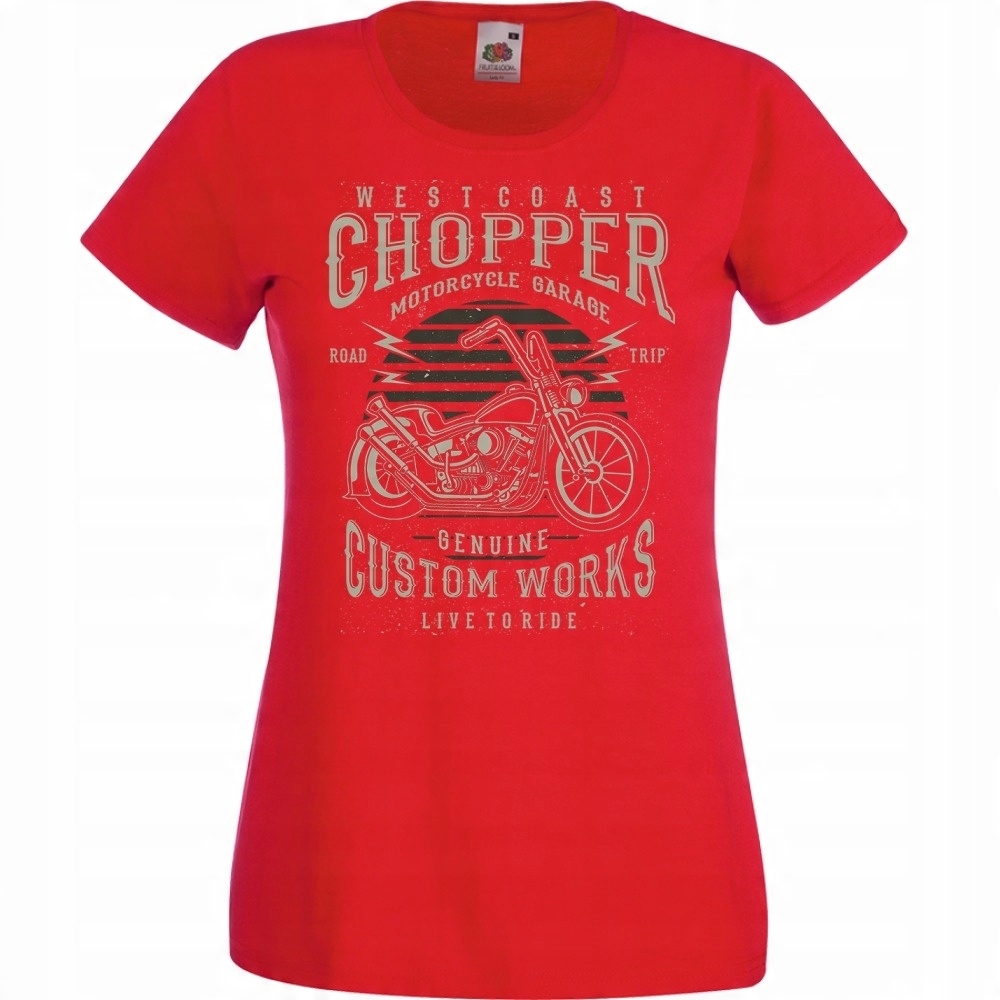 

Koszulka motor motocykl chopper L czerwona