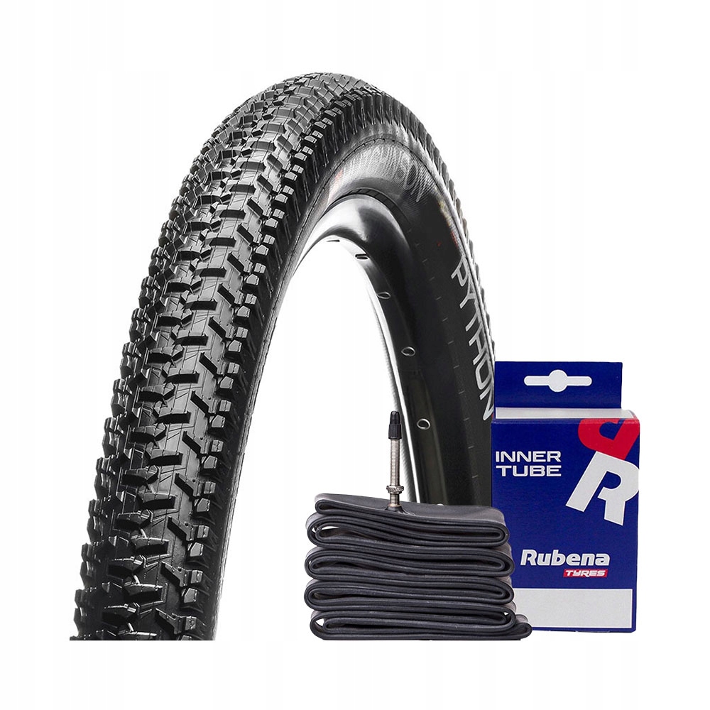 Opona rowerowa 27.5 Hutchinson 27.5 x 2.1 52-584 mocna dętka FV47 Zestaw