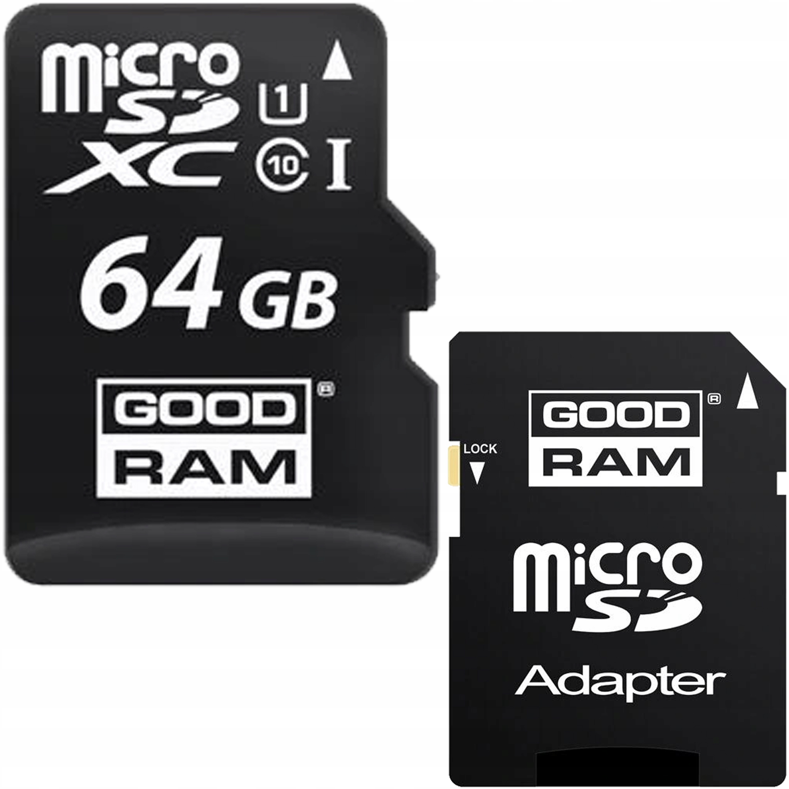

Karta Pamięci 64GB microSD Goodram adapter