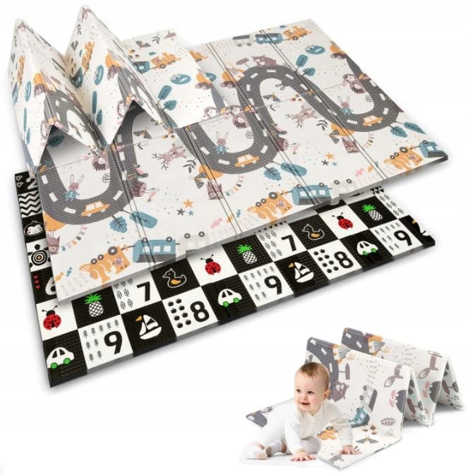 

Mata piankowa edukacyjna kontrastowa składana XXL