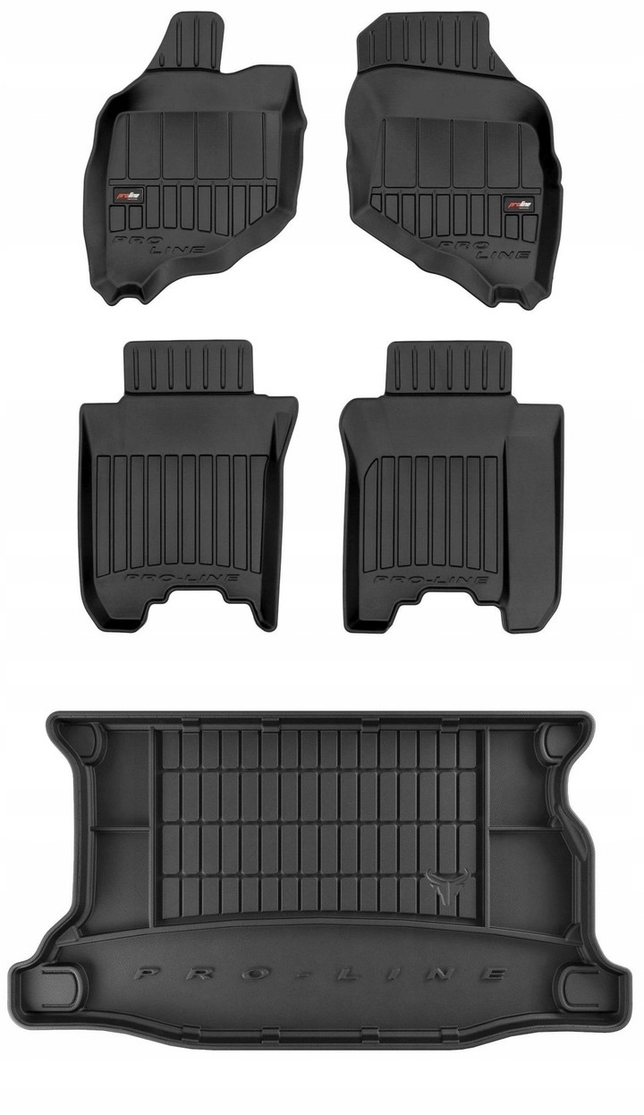 Set 3D gumové rohože Honda Jazz 2 Hb 2002-2008