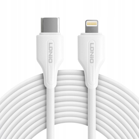Kabel Usb-c Lightning Ldnio 2m 30W biały LC122I