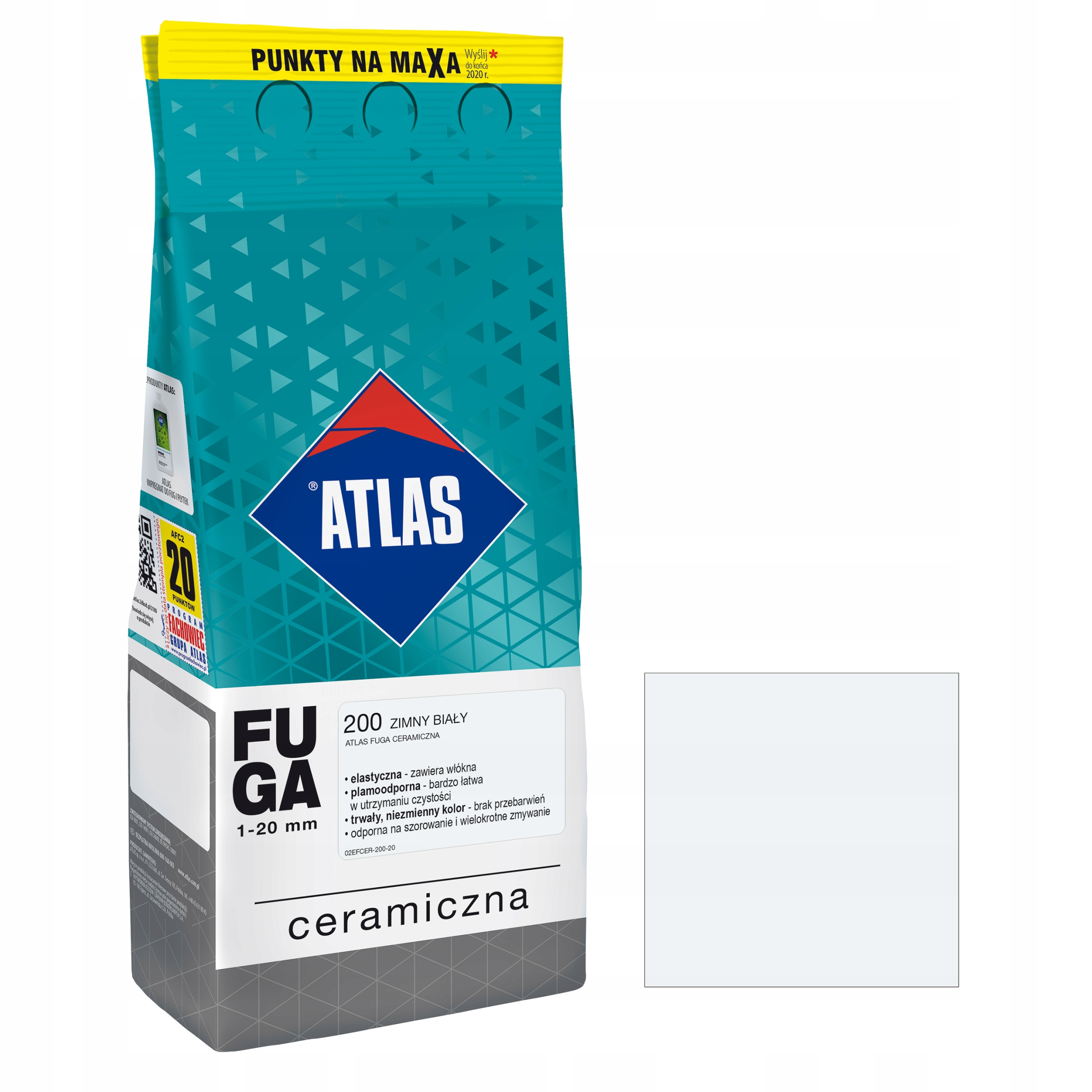ATLAS FUGA CERAMICZNA 200 ZIMNY BIAŁY 2KG