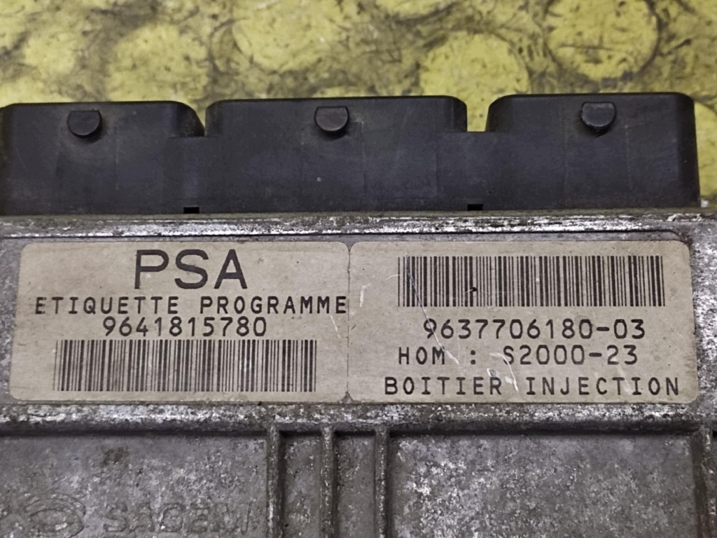 PEUGEOT 206 control unit of the engine 9641815780