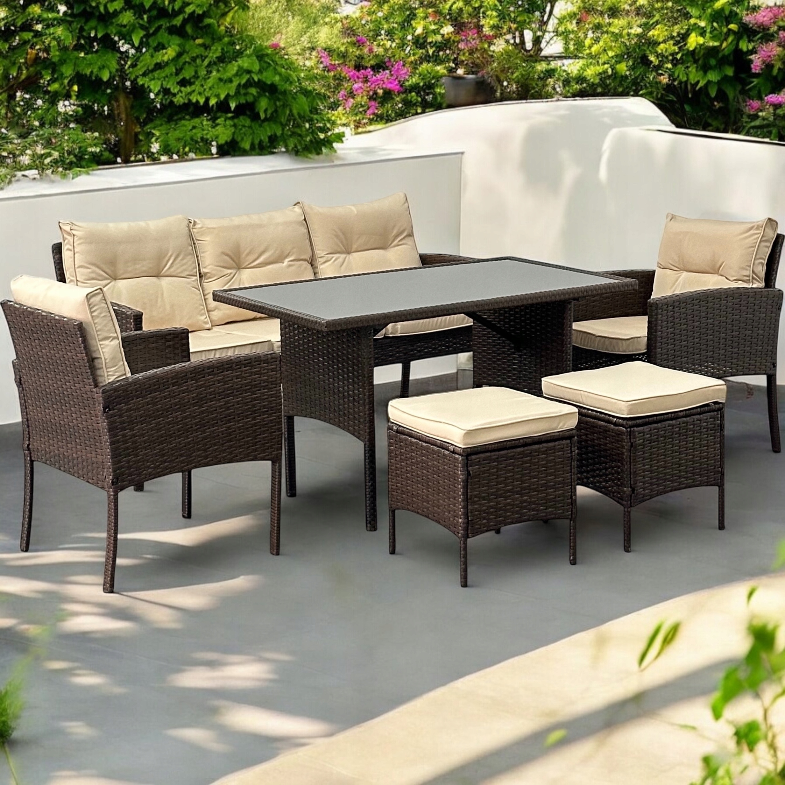 НАБІР САДОВИХ МЕБЛІВ MTG SFS078 САДОВІ МЕБЛІ TECHNO RATTAN BROWN Виробник інший