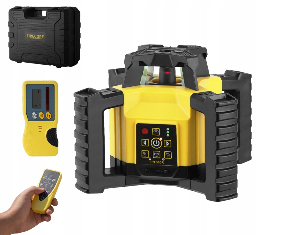 Firecore FRL300G Profesjonlny Geodezyjny Niwelator Laserowy Obrotowy 600 M