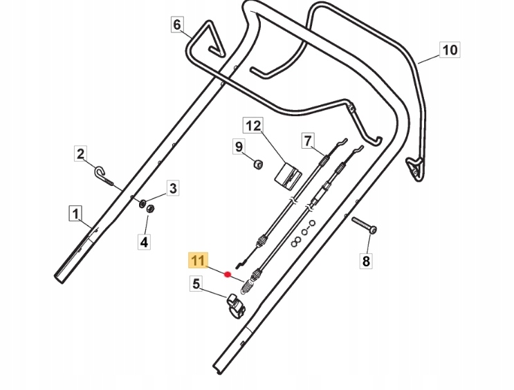 Oryginalna linka napędu kosiarek Stiga Combi 48S / 53S Typ linka